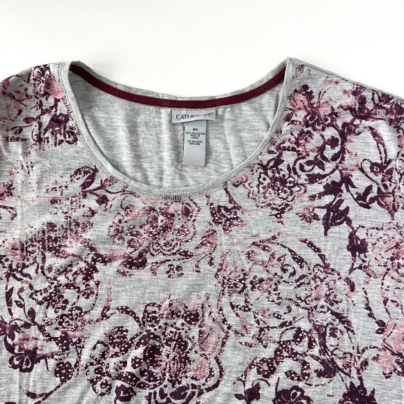 NWT Catherines Women's Floral Studded Tunic size 4X - Picture 1 of 8